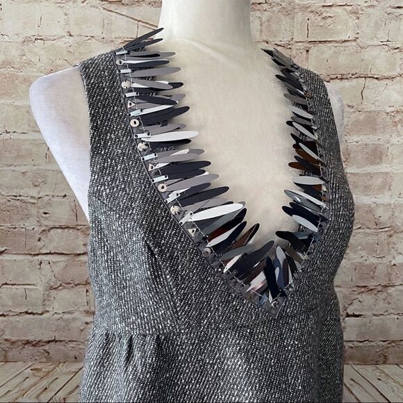 Anna Sui target tweed fringe sequin mini dress - Picture 4 of 11